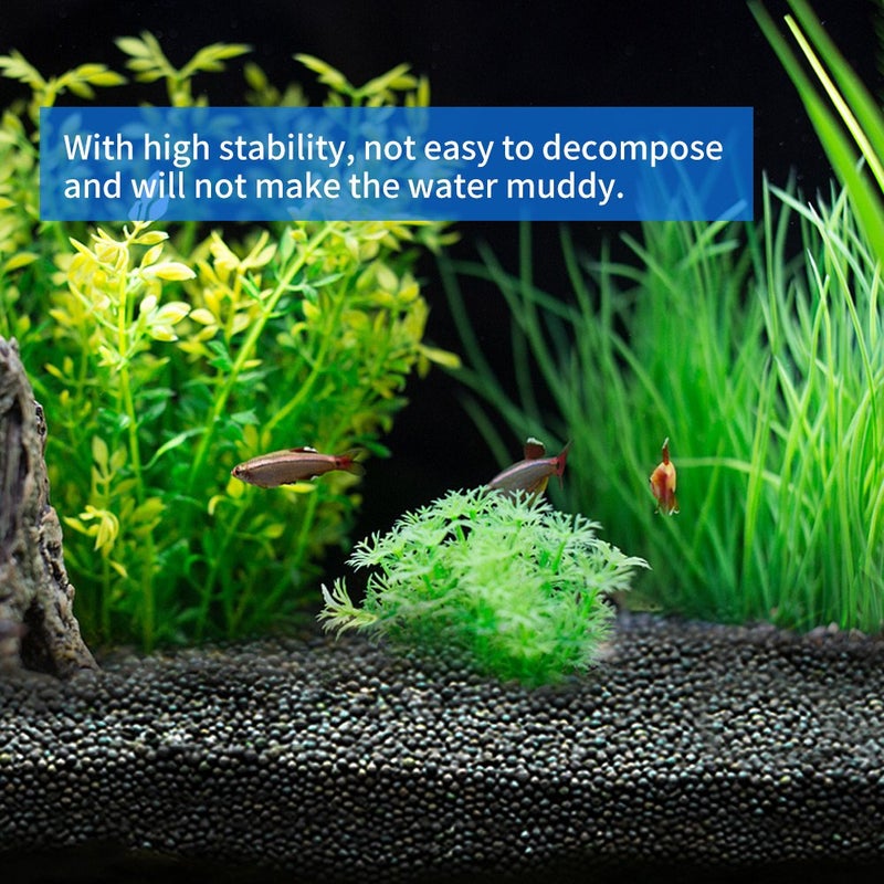Zetiling Aquatic Plant Soil, 1000g Aquasoil, Aqua Soil, Aquarium Plant Substrate Fish Bottom Plant Sand Mud for Root Growth of Most Types of Grass - Image 3